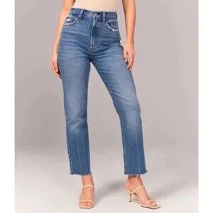 Abercrombie & Fitch Ultra High Rise Ankle Straight Jeans Size 24